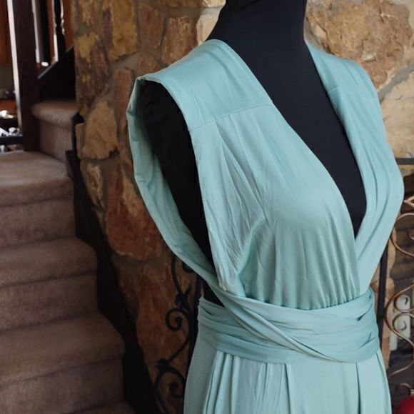 Seafoam Green Infinity Maxi Dress SzM‎ - Picture 6 of 12